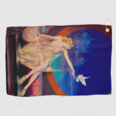 Sultana de Arabische Sultan's Concubine 1925 Golfhanddoek (Horizontaal)