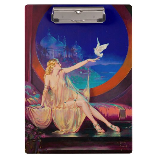 Sultana de Arabische Sultan's Concubine 1925 Klembord (Voorkant)