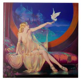 Sultana de Arabische Sultan's Concubine 1925 Tegeltje