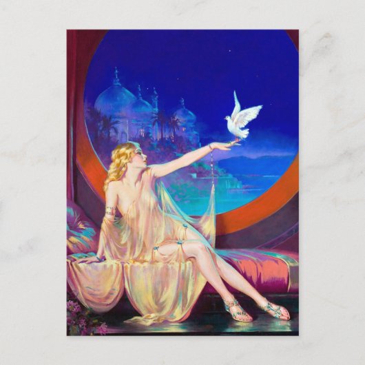 Sultana Pin Up Briefkaart (Voorkant)