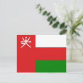 Sultanaat Oman-vlag Briefkaart (Staand voorkant)