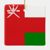 Sultanaat Oman-vlag Keramisch Ornament (Achterkant)