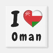 Sultanaat Oman-vlag Magneet (Voorkant)