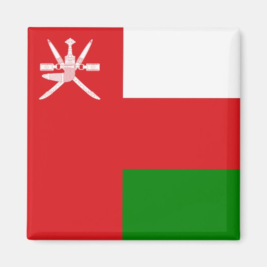 Sultanaat Oman-vlag Magneet (Voorkant)