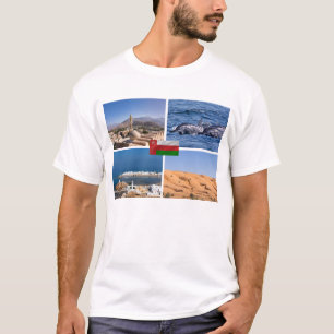 Sultanaat van Oman-landmerken T-shirt