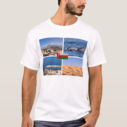 Sultanaat van Oman-landmerken T-shirt (Voorkant)