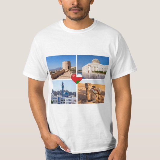 Sultanaat van Oman-landmerken T-shirt (Voorkant)
