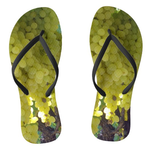 sultaninedruiven op een wijnstok, teenslippers (Voetbed)