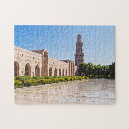 Sultans Qaboos-grootmoskee in Muscat, Oman Legpuzzel (Horizontaal)