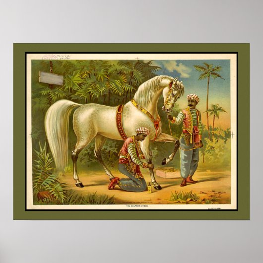 Sultans Steed RARE VINTAGE POSTER Gepersonaliseerd (Voorkant)
