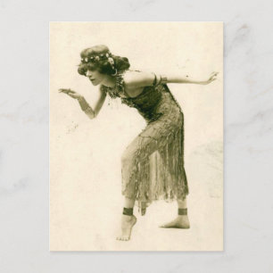 Sultry  Flapper Dancer La Sylphe Briefkaart
