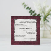 Sultry Floral Bachelorette Party Invitation Kaart (Staand voorkant)