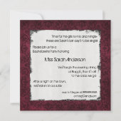 Sultry Floral Bachelorette Party Invitation Kaart (Voorkant)