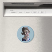 Sultry Lady Diva met manicure Head Vase Magneet (Insitu (Vaatwasser))