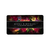 Sultry Nights Floral Wedding ID829 Etiket (Voorkant)