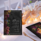 Sultry Nights Floral Wedding ID829 Menu