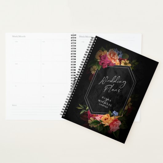 Sultry Nights Floral Wedding ID829 Planner (Display)
