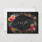 Sultry Nights Floral Wedding ID829 RSVP Kaartje (Achterkant)