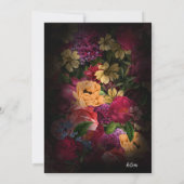 Sultry Nights Floral Wedding ID829 Save The Date (Achterkant)