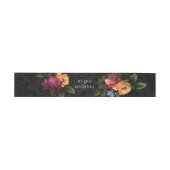 Sultry Nights Floral Wedding ID829 Uitnodigingen Wikkel (Vlak)