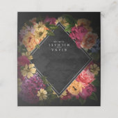 Sultry Nights Floral Wedding Table ID829 Place Car Plaatskaartje (Buitenkant ongevouwen)