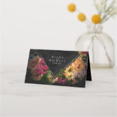 Sultry Nights Floral Wedding Table ID829 Place Car Plaatskaartje (Achterkant)