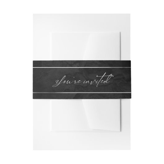 Sultry Nights Wedding You're Invited ID829 Uitnodigingen Wikkel (Voorkant Voorbeeld)