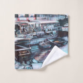 Sultry Prelude to Dusk, Jaffe, Israël Bad Handdoek (Wasdoekje)