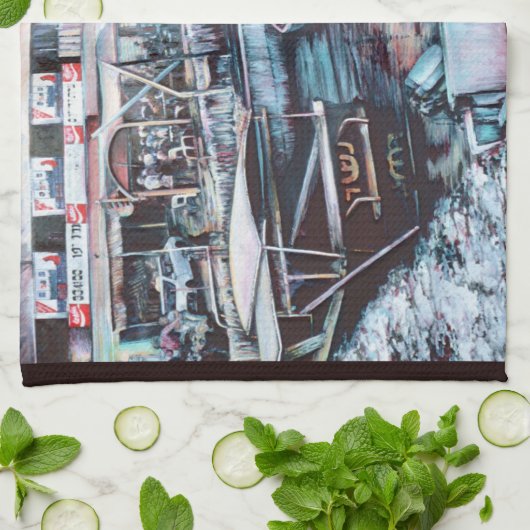 Sultry Prelude to Dusk, Jaffe, Israël Theedoek (Gevouwen)