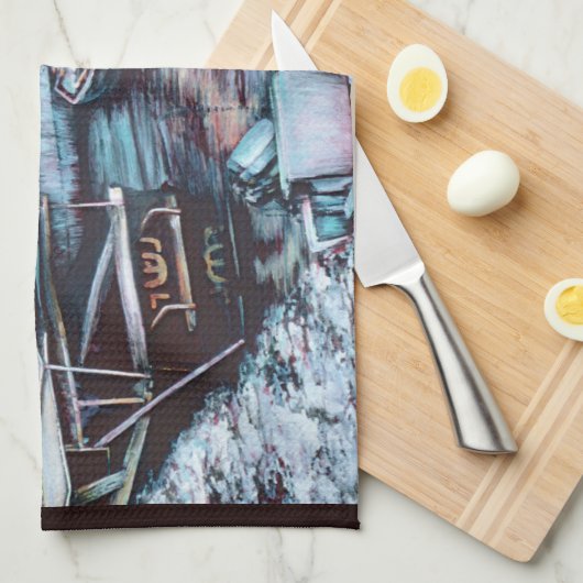 Sultry Prelude to Dusk, Jaffe, Israël Theedoek (Quarter Fold)