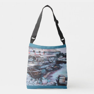 Sultry Prelude to Dussk, Jaffe, Israël Crossbody Tas