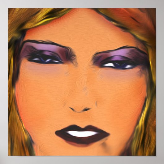Sultry Woman Sketch Poster (Voorkant)