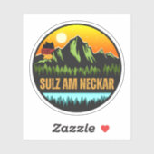 Sulz am Neckar, Baden-Württemberg Duitsland Sticker (Vel)