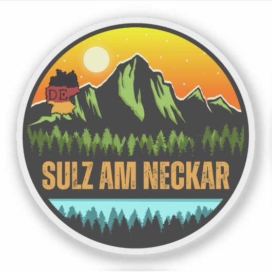 Sulz am Neckar, Baden-Württemberg Duitsland Sticker (Voorkant)