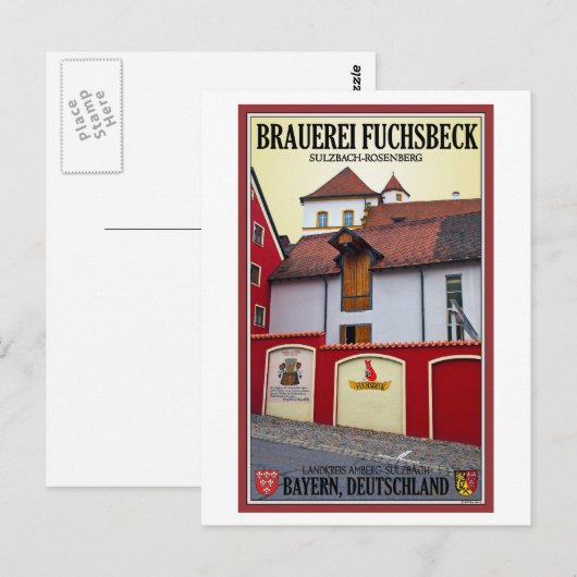 Sulzbach-Rosenberg - Brauerei Fuchsbeck Briefkaart (Voorkant / Achterkant)