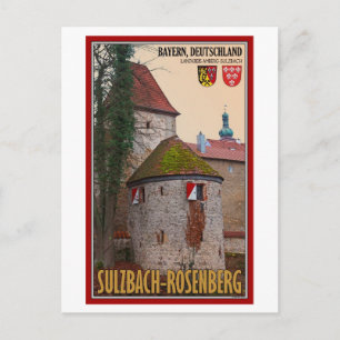 Sulzbach-Rosenberg - City Wall Briefkaart