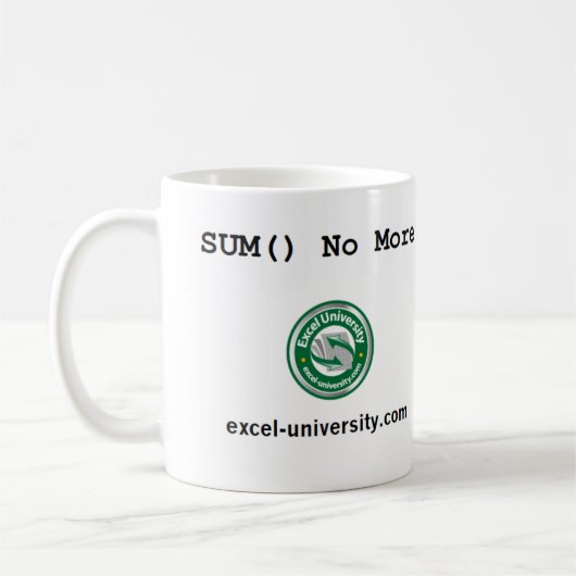 SUM() Geen Mok meer (Links)