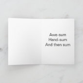 Sum up zoon in wet verjaardag kaart (Binnen)