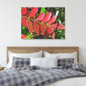 Sumac lekt in het najaar canvas afdruk (Insitu (Slaapkamer))
