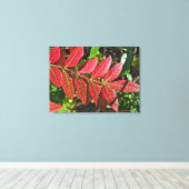 Sumac lekt in het najaar canvas afdruk (Insitu (Houten vloer))