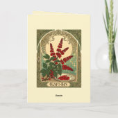 Sumac Sunrise A Haft-Sin Emblem of Renewal Kaart (Achterkant)