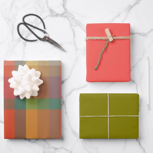 Sumac & Thyme Inpakpapier Plat Vellen Set van 3 (Voorkant)