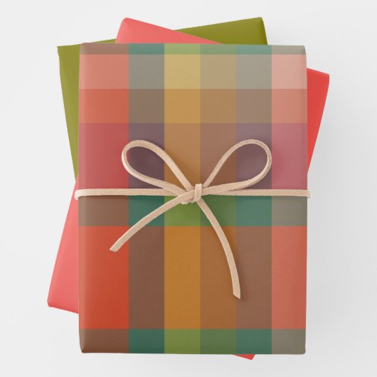 Sumac & Thyme Wrapping Paper Flat Sheet Set of 3 (In situ)