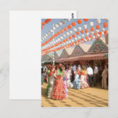 Sumario Description Feria de Abril (Sevilla), muje Briefkaart (Voorkant / Achterkant)