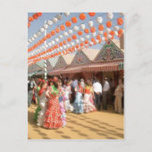 Sumario Description Feria de Abril (Sevilla), muje Briefkaart (Voorkant)