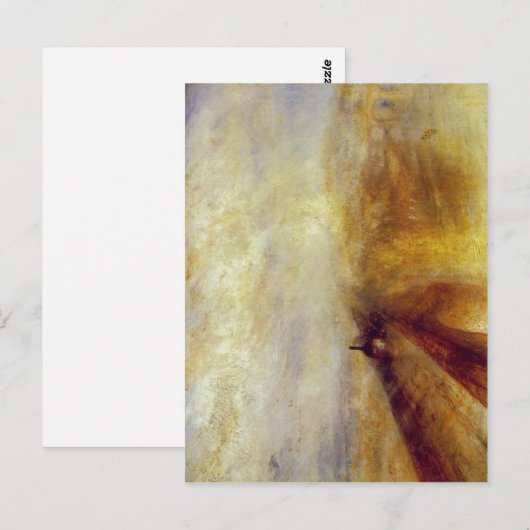 Sumario J. M. W. Turner - Regen, Stem en Snelheid  Briefkaart (Voorkant / Achterkant)