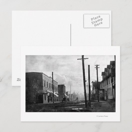 Sumas, WashingtonA Street SceneSumas, WA Briefkaart (Voorkant / Achterkant)