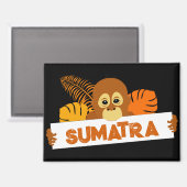 Sumatra Baby orang-oetanmagneet Magneet (Voorkant / Achterkant)