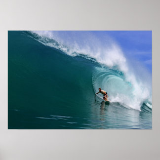 Sumatra Barrel Ride: episch surfen in Indonesië Poster