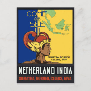 Sumatra, Borneo, Celebes, Java, Nederlands-Indië Briefkaart